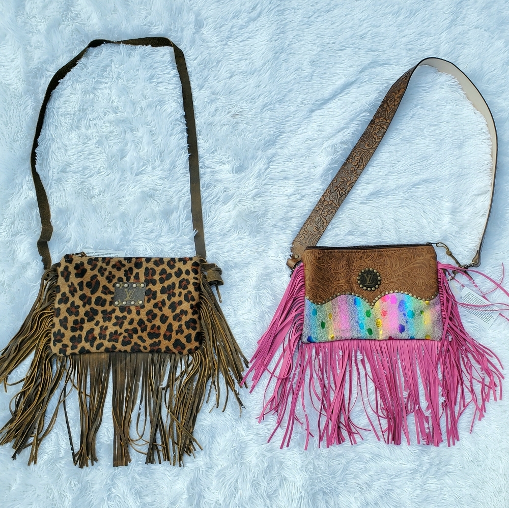 Keep it Gypsy Pink Fringe Crossbody Only - Picture 2 of 6